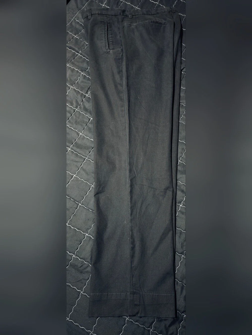 Banana Republic Men’s Black Stretch Flat-Front Chino Pants Size 33 x 32